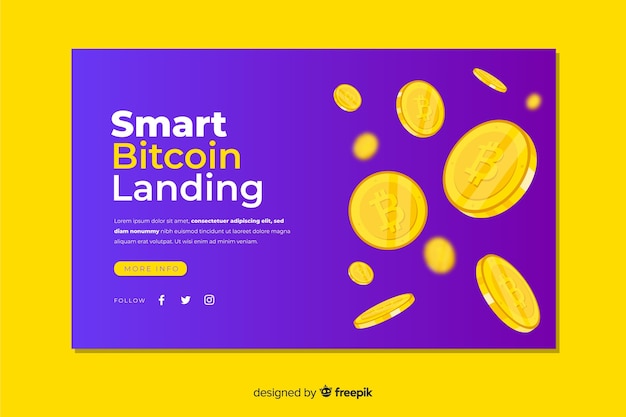 Cryptocurrency landing page