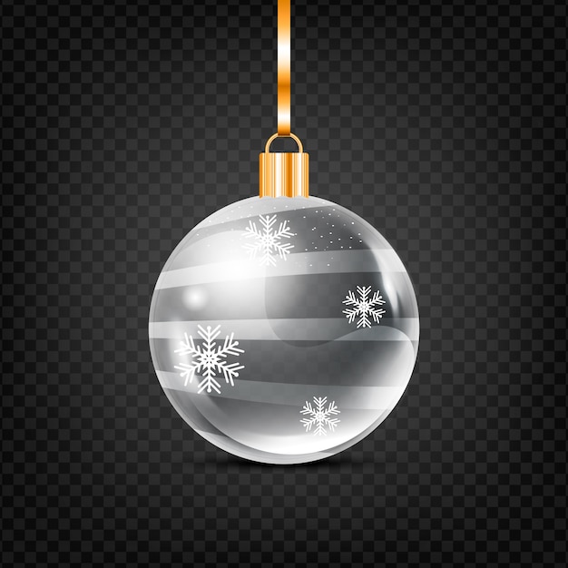 Crystal christmas ball