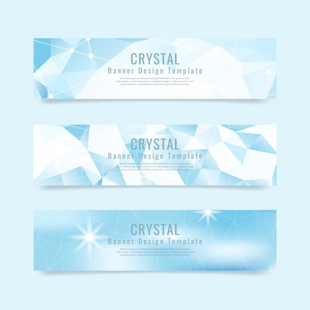 Crystal textured background collection