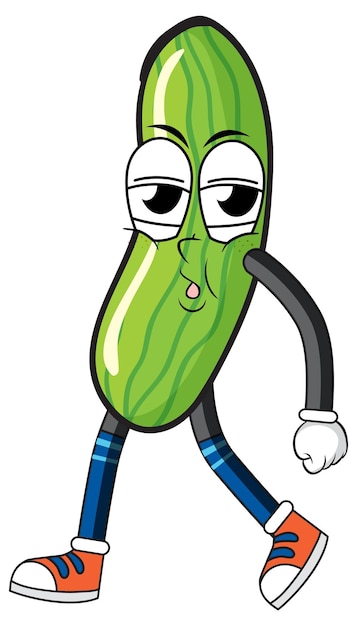 Cucumber with arms and legs