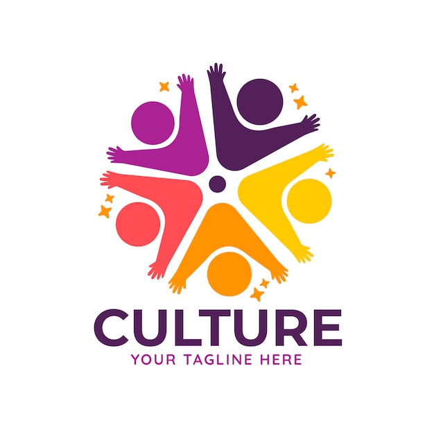 Free vector culture  logo design template