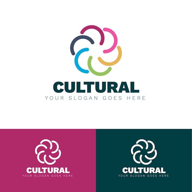 Culture logo design template