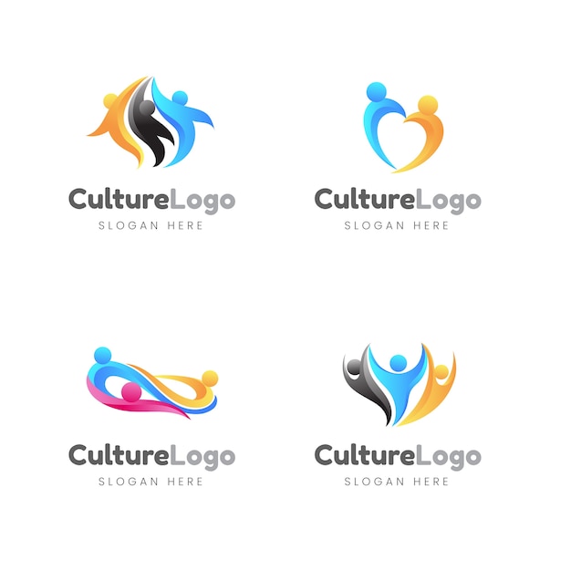 Free Vector culture logo design template