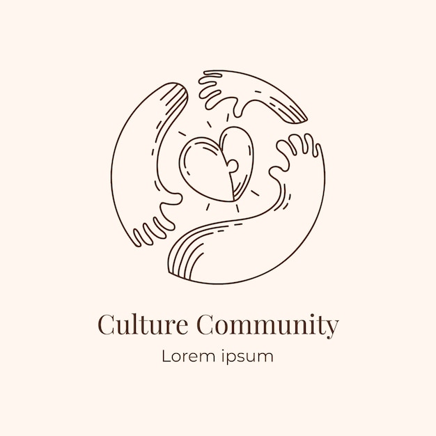 Free Vector culture logo design template