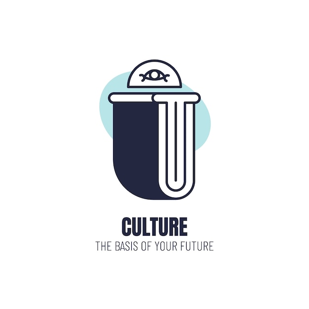 Free Vector culture logo template design