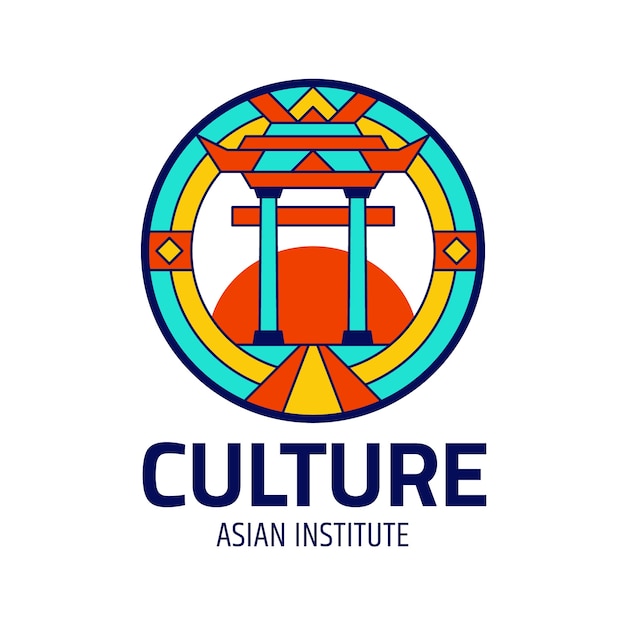 Free Vector culture logo template design