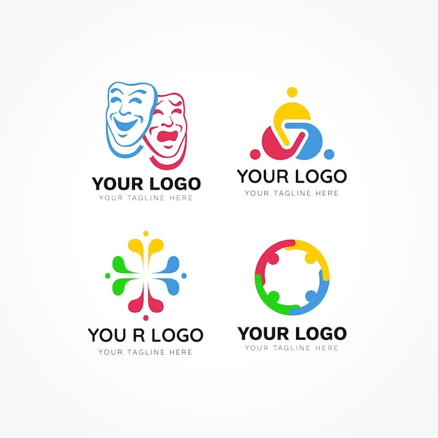 Free Vector culture logo template