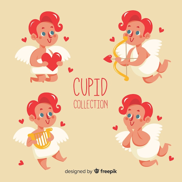 Free Vector cupid character pack