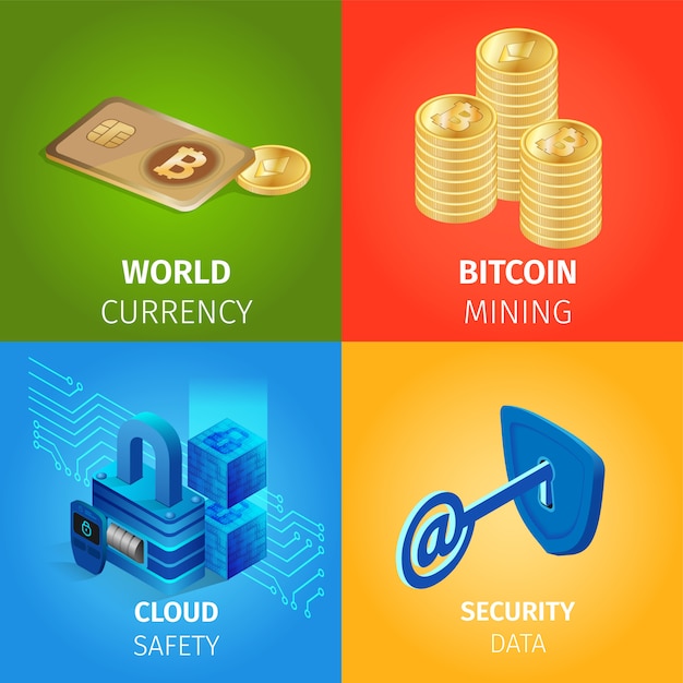 Currency, Bitcoin Mining, Cloud and Security Data