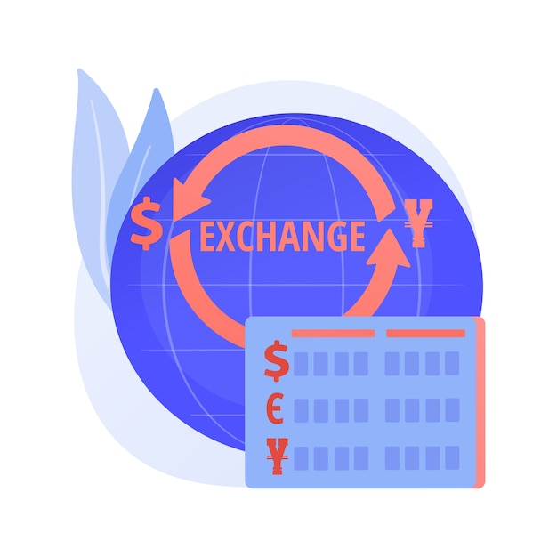 Currency exchange service. Monetary transfer, changing dollar to euro, buying and selling foreign money. Golden coins with EU and US currency symbols.