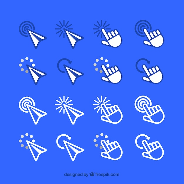 Free Vector cursor and finger collection