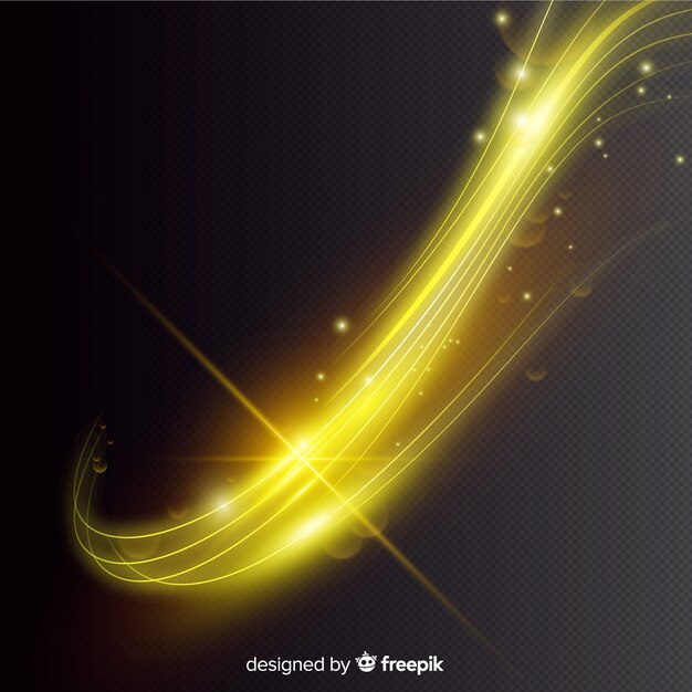 Curve light effect realistic style