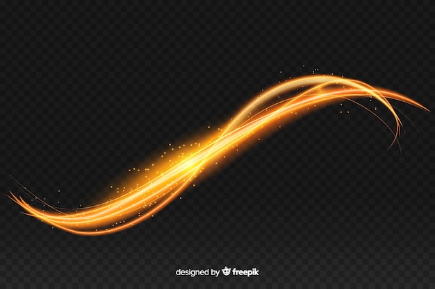 Free Vector curve light effect realistic style