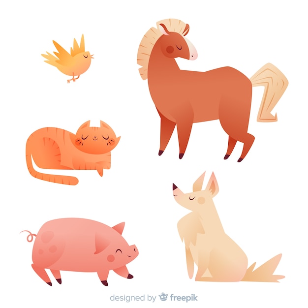 Cute animal collection