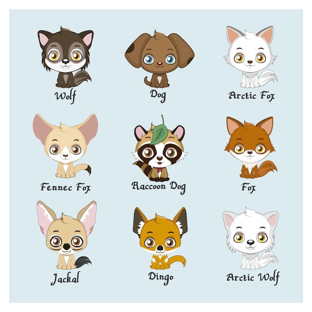 Cute animals collection