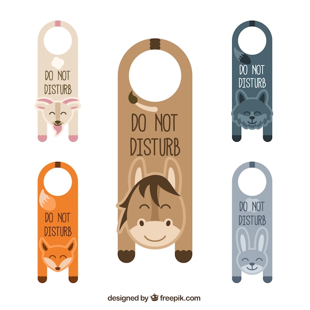 Cute animals door hangers