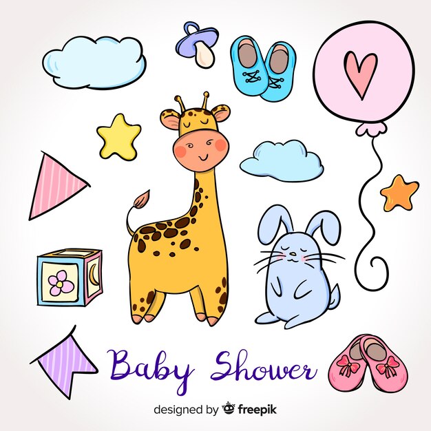 Cute baby shower template