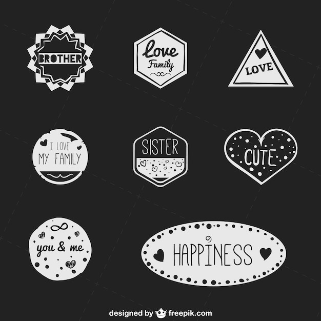 Cute badges collection