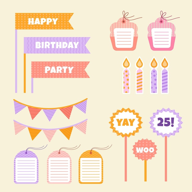 Cute birthday scrapbook collection