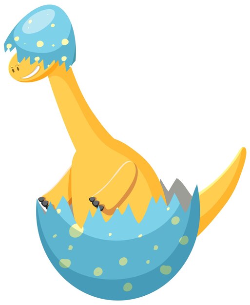 Cute Brachiosaurus Dinosaur Cartoon