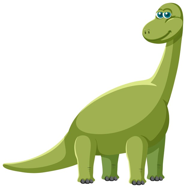 Cute Brachiosaurus Dinosaur Cartoon