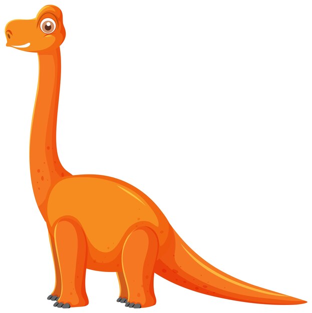 Cute Brachiosaurus Dinosaur Cartoon