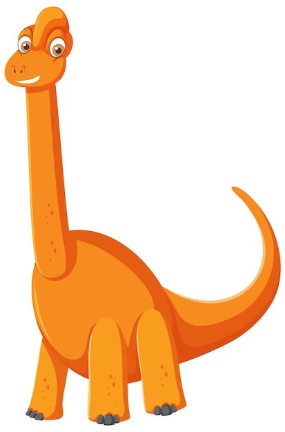 Cute Brachiosaurus Dinosaur Cartoon