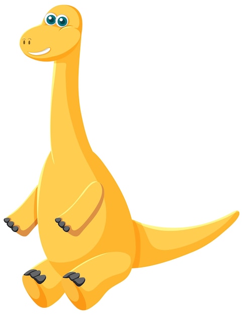 Cute Brachiosaurus Dinosaur Cartoon