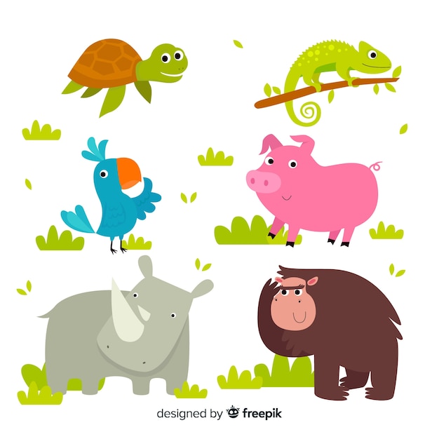 Cute cartoon animals pack