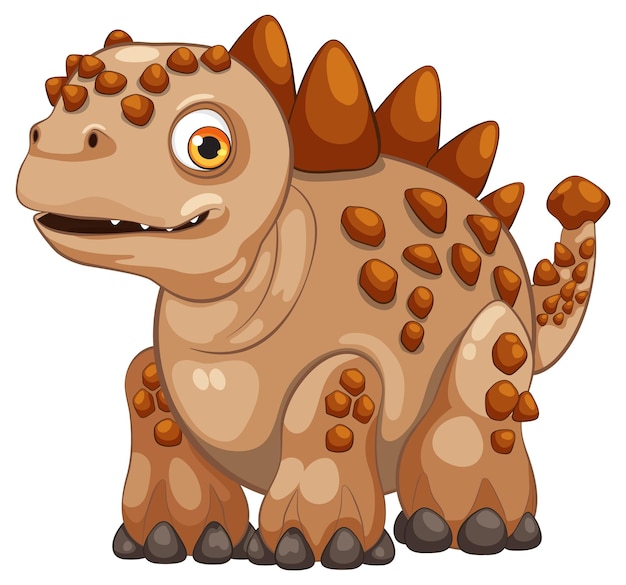 Free Vector cute cartoon dinosaur illustration