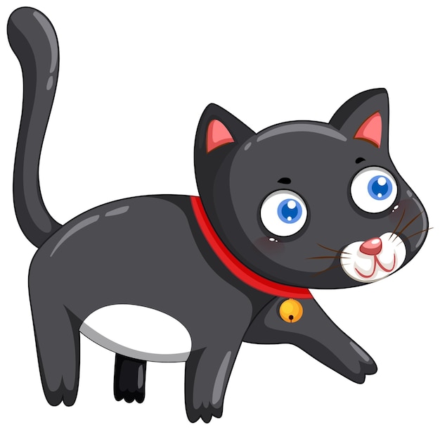 Free Vector cute cat cartoon character