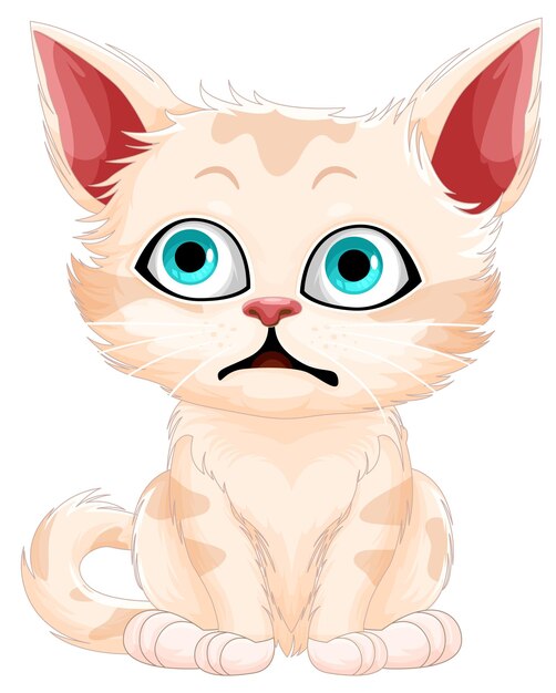 Cute cat cartoon character