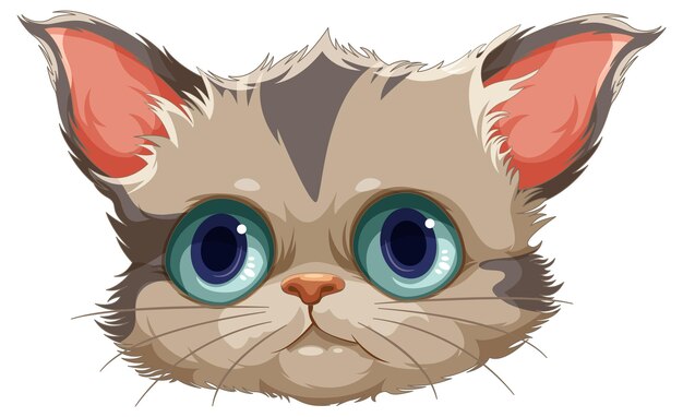 Cute cat cartoon character