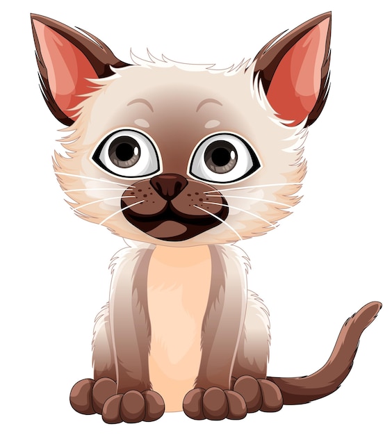 Cute cat cartoon character