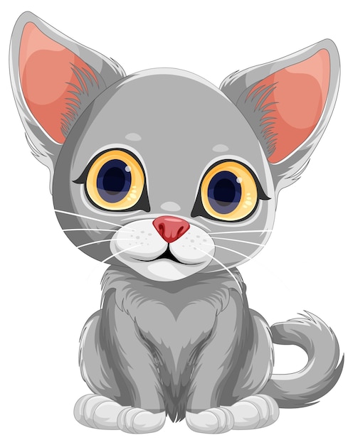 Cute cat cartoon character