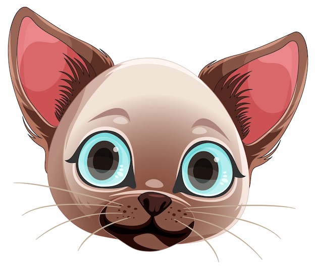 Free Vector cute cat cartoon character