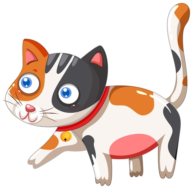 Free Vector cute cat cartoon character