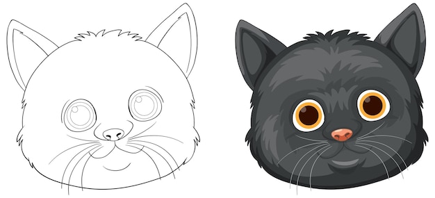 Free vector cute cat vector illustration