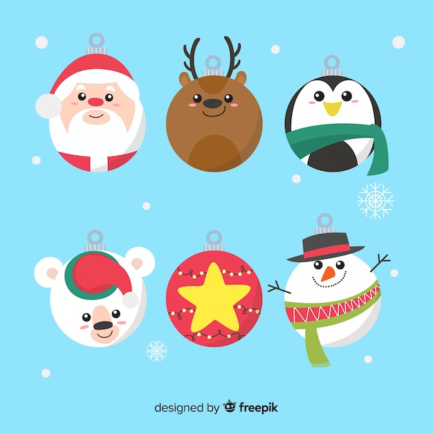 Cute christmas ball collection 