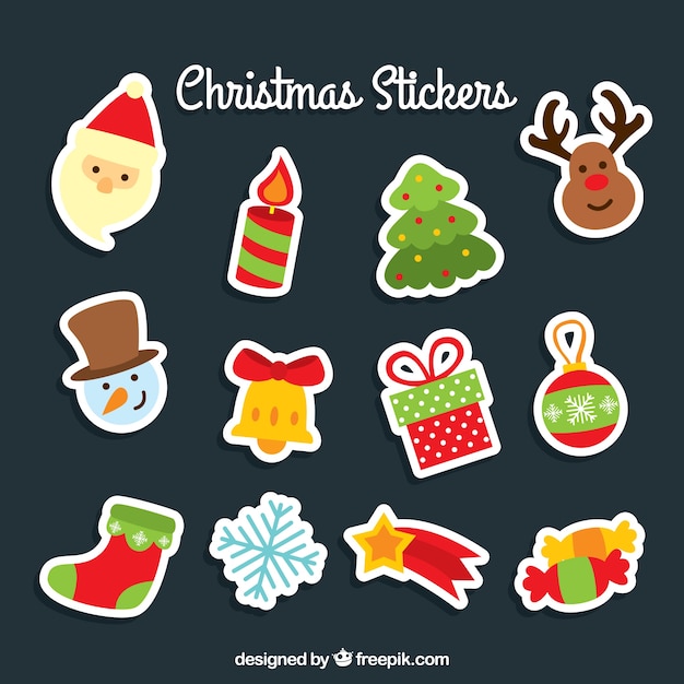 Cute christmas stickers