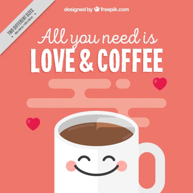 Free Vector cute coffee background