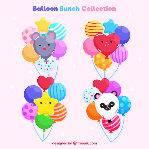 Cute and colorful decorative balloons