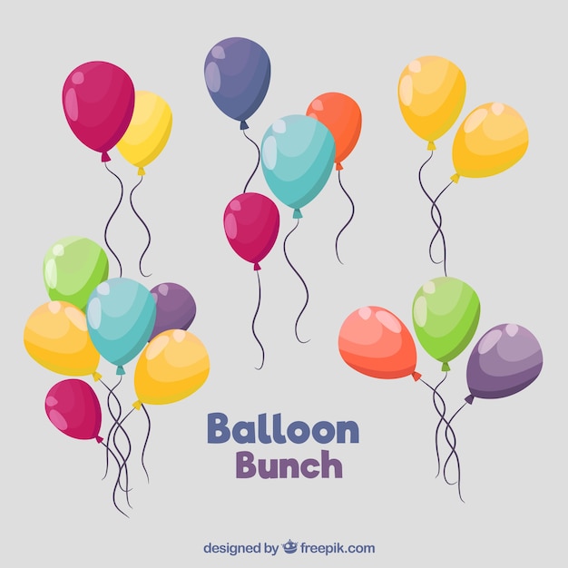 Cute and colorful decorative balloons