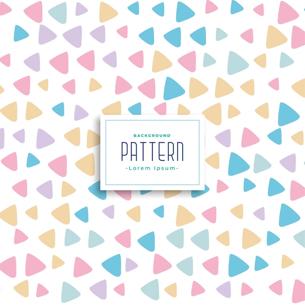 cute colorful triangle pattern background