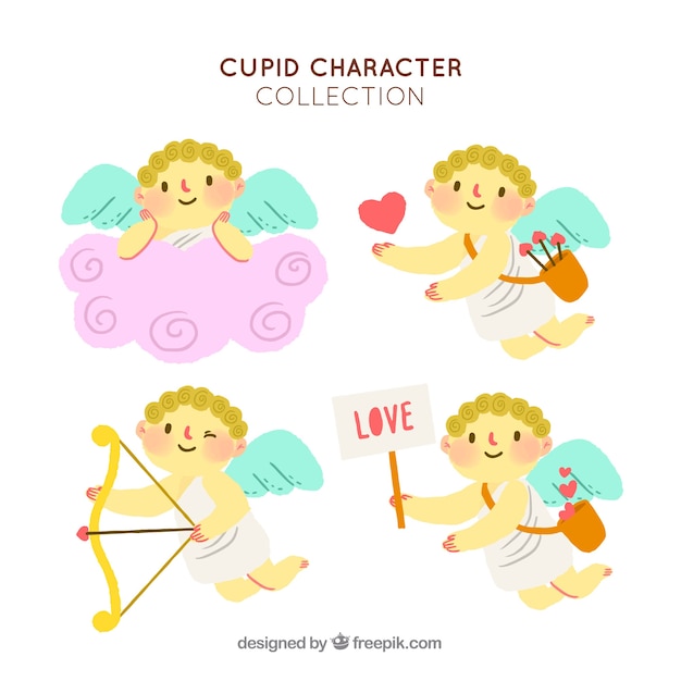 Cute cupid character collection