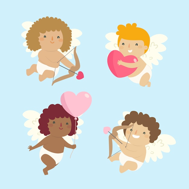 Cute cupid character collection