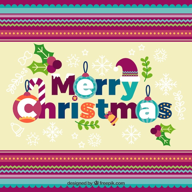 Cute decorative christmas background