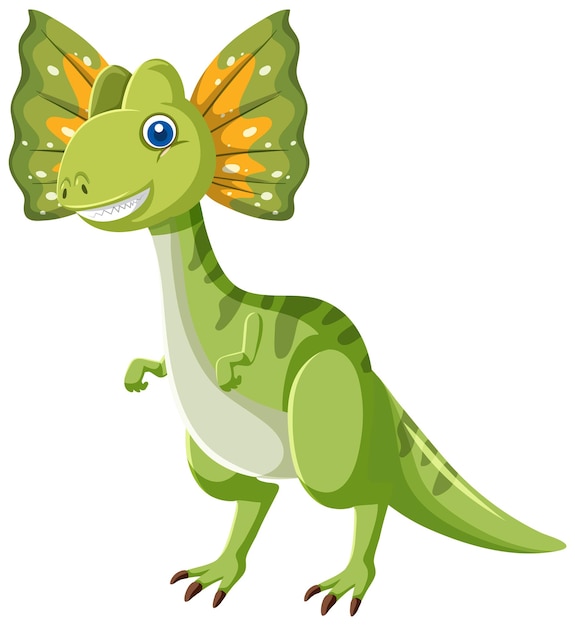 Cute Dilophosaurus Dinosaur Cartoon