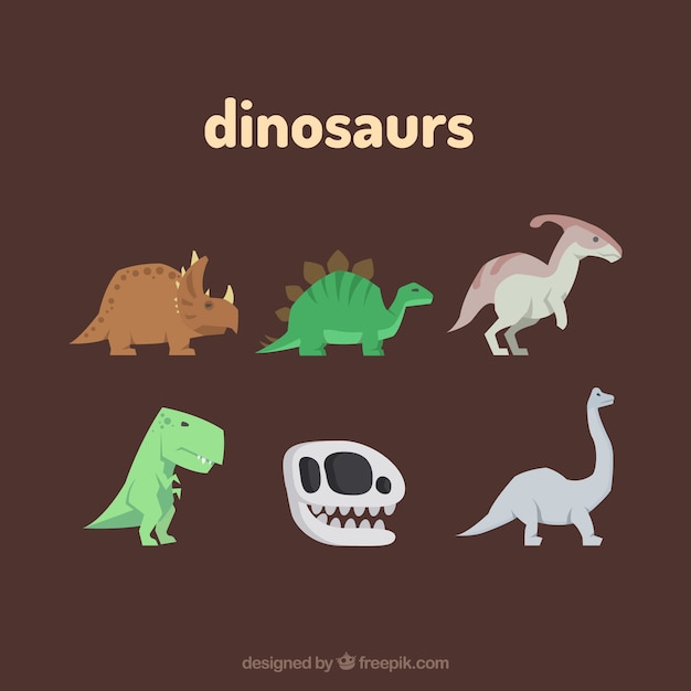 Cute dinosaur set