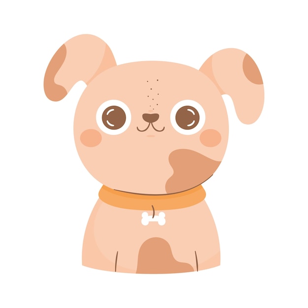 Free vector cute dog animal